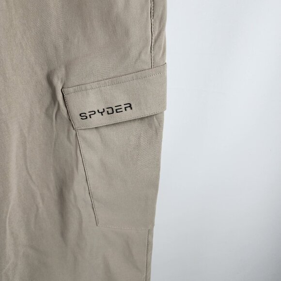 Spyder Pants Mens Large Tan Hydroweb Tapered Leg Joggers (34x28) NWT - Picture 5 of 10